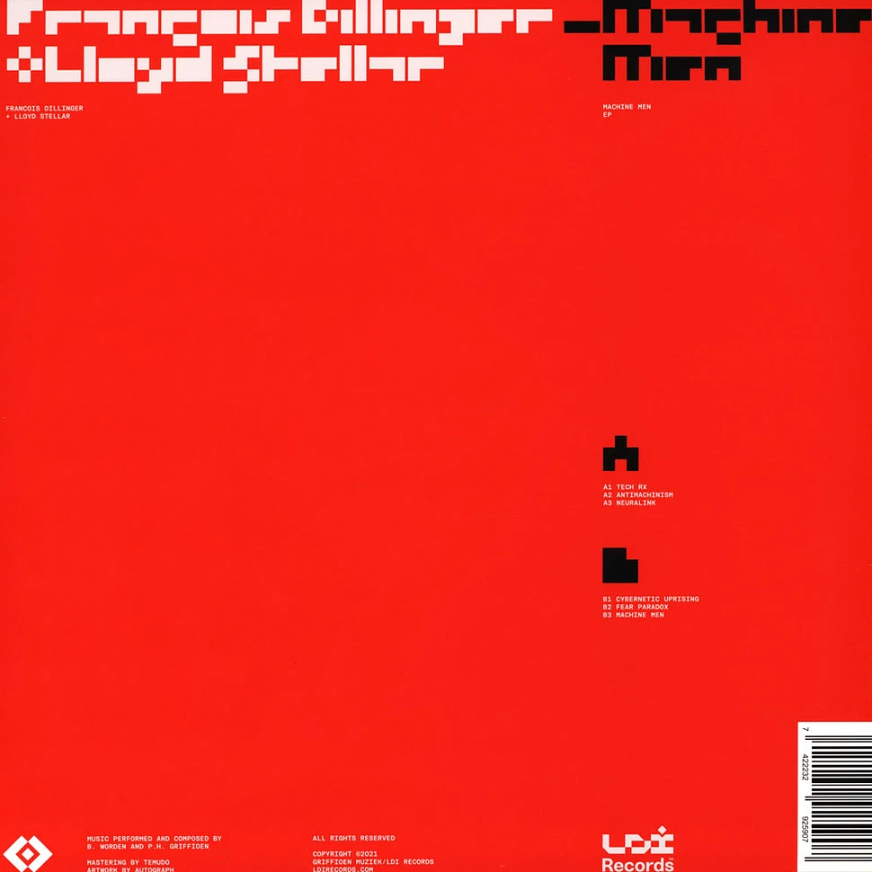 Francois Dillinger + Lloyd Stellar - Machine Men EP