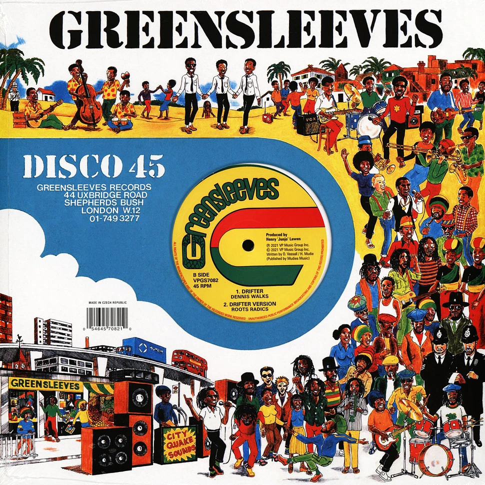 Freddie Mcgregor / Dennis Walks - Never Run Away / The Drifter Green Vinyl Record Store Day 2021 Edition