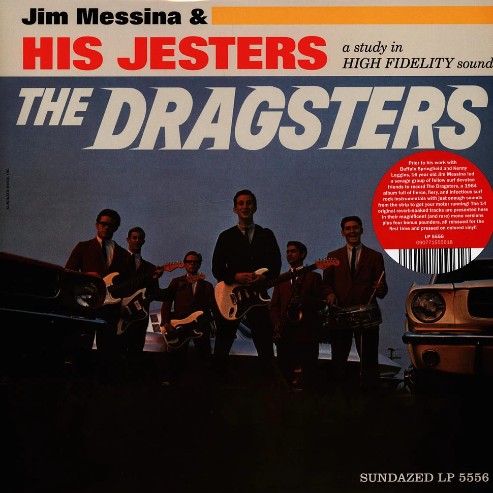 Jim Messina & His Jesters - The Dragsters - Blue Vinyl LP