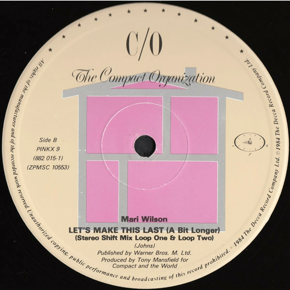 Mari Wilson - Let's Make This Last