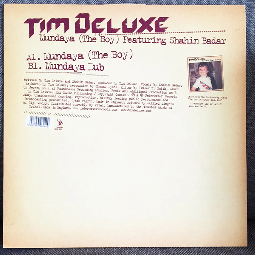 Tim Deluxe Featuring Shahin Badar - Mundaya (The Boy)