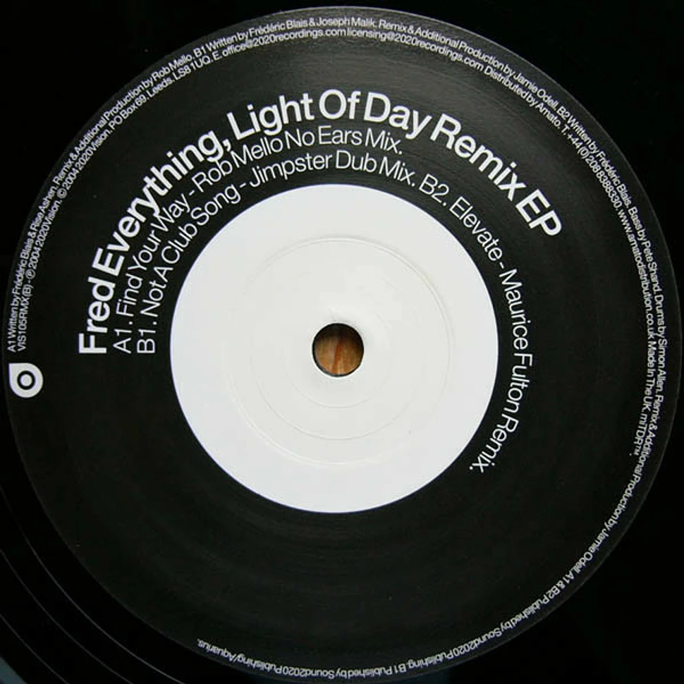 Fred Everything - Light Of Day Remix EP