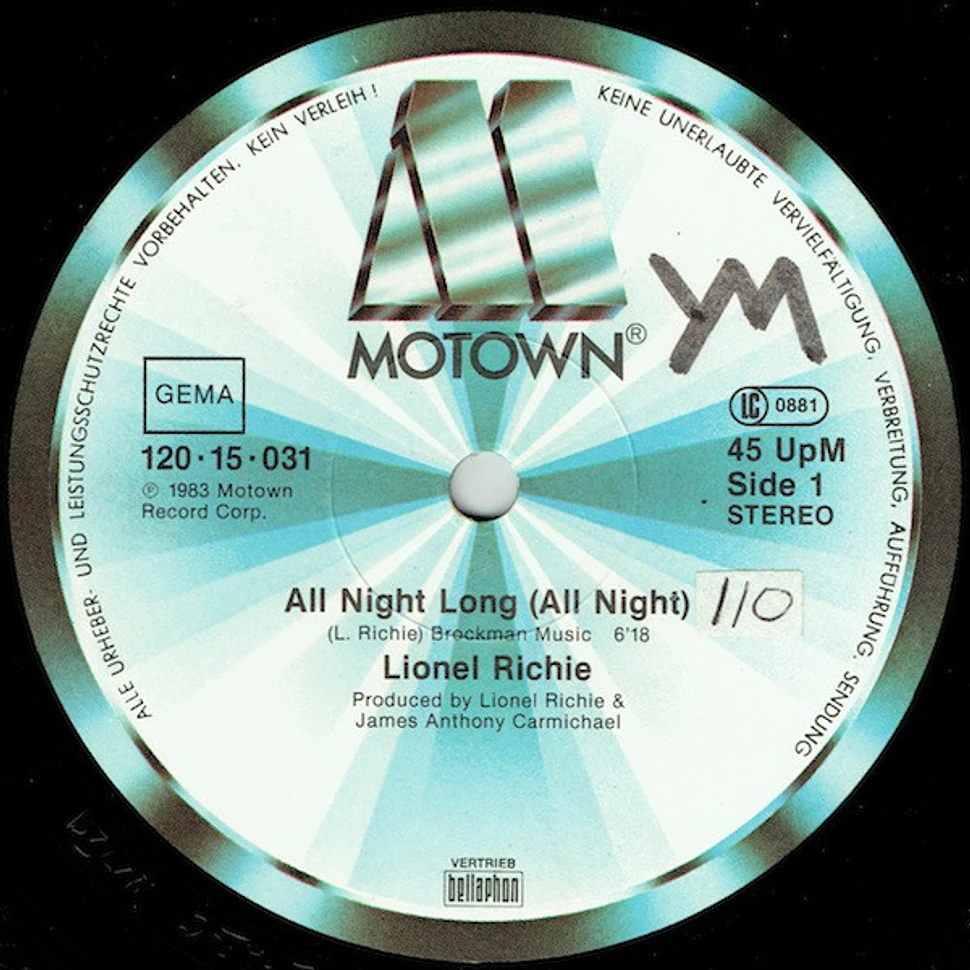 Lionel Richie - All Night Long (All Night)