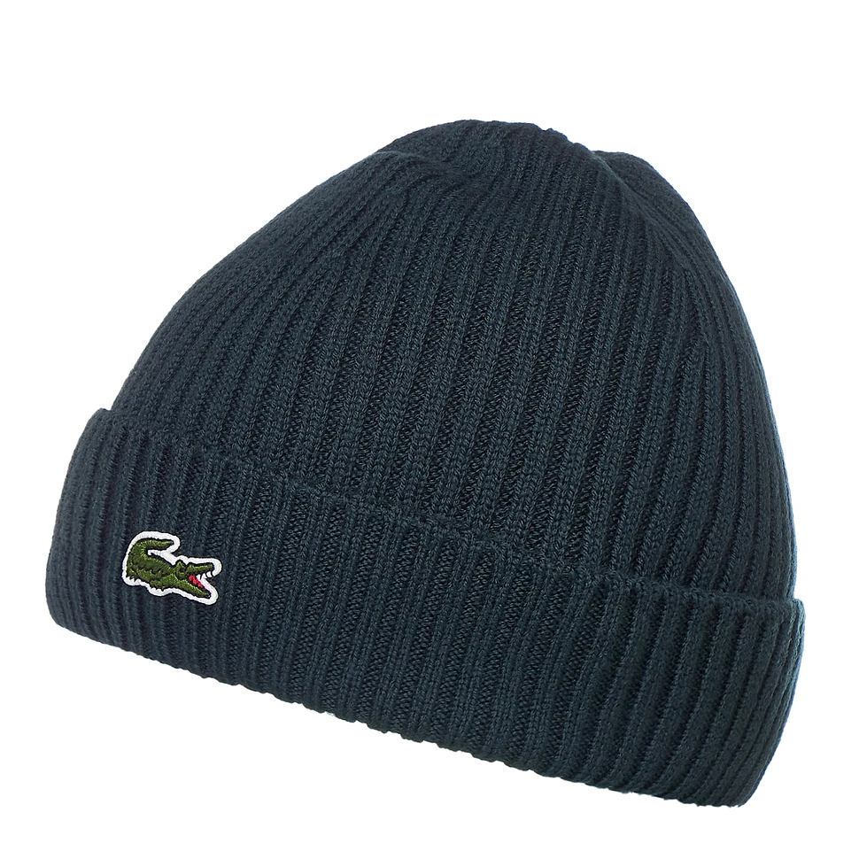 Lacoste - Embroidered Green Crocodile Beanie