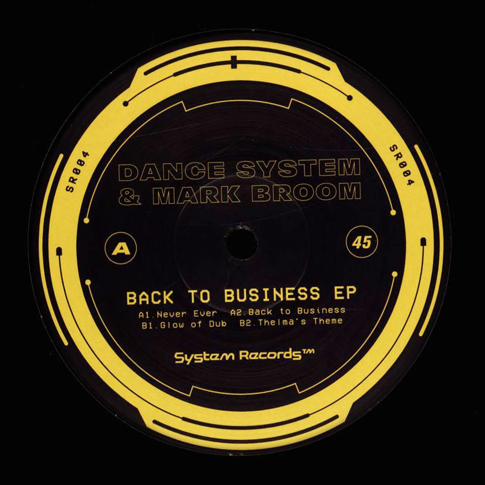 Dance System & Mark Broom - Back To Business