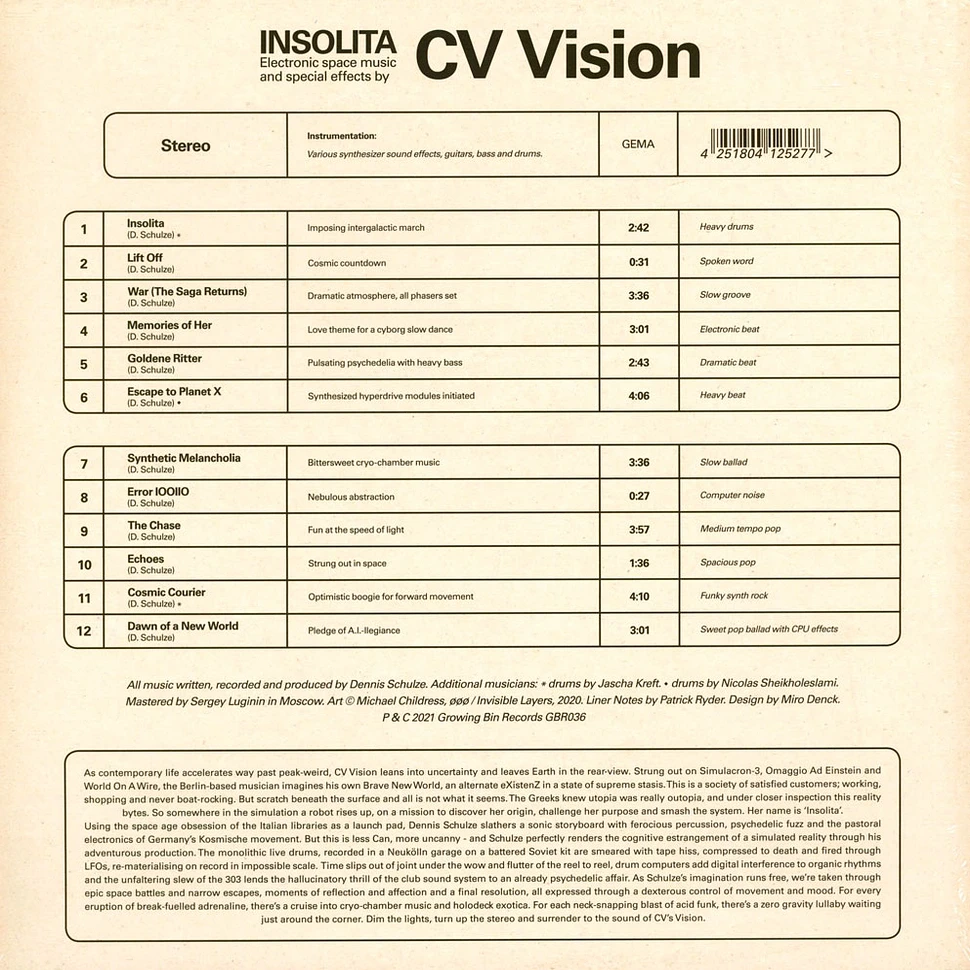 CV Vision - Insolita