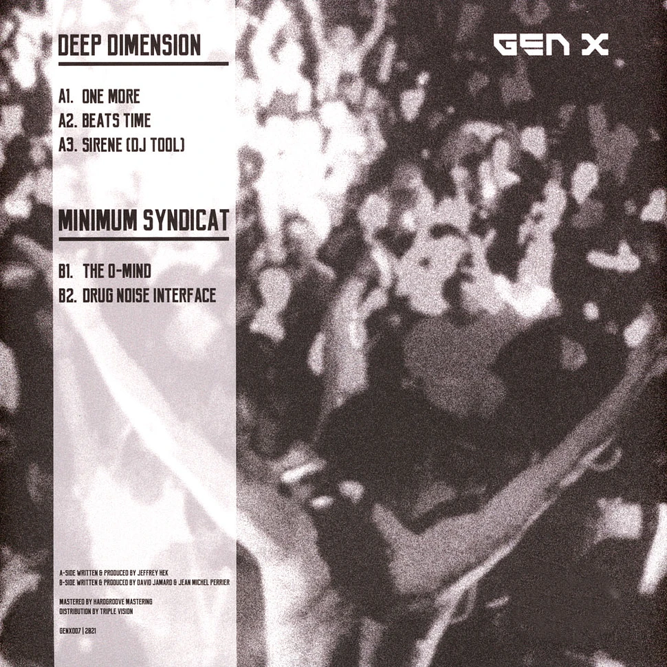 Deep Dimension & Minimum Syndicat - Program X-1 White Vinyl Edition