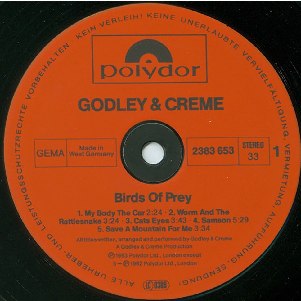 Godley & Creme - Birds Of Prey