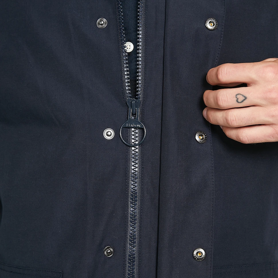 Barbour White Label - Waterproof Slim Burghley Jacket (Navy) | HHV