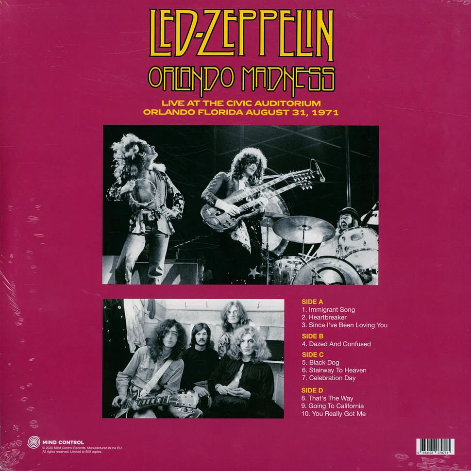 Led Zeppelin - Orlando Madness Live At The Civic Auditorium 1971