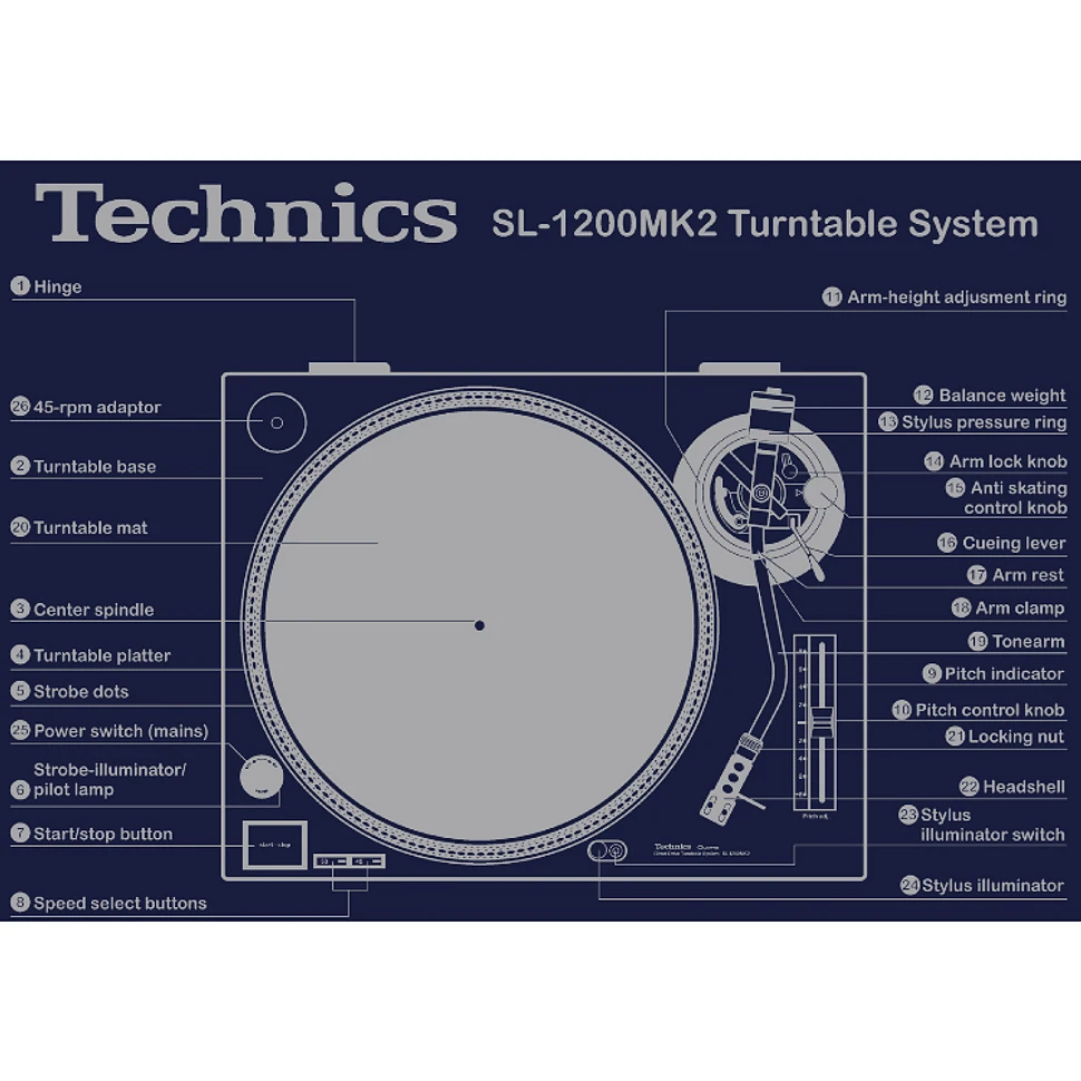 Technics - SL-1200MK2 T-Shirt