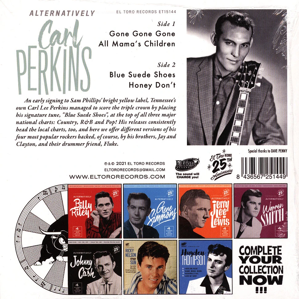 Car Perkins - Alternatively Clear Green Vinyl Edition