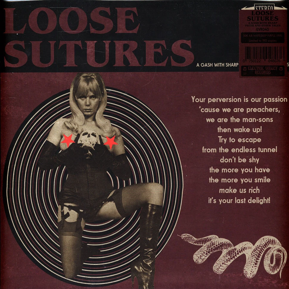 Loose Sutures - A Gash With Sharp Teeth And Other Tales White/Deep Purple Vinyl Edition