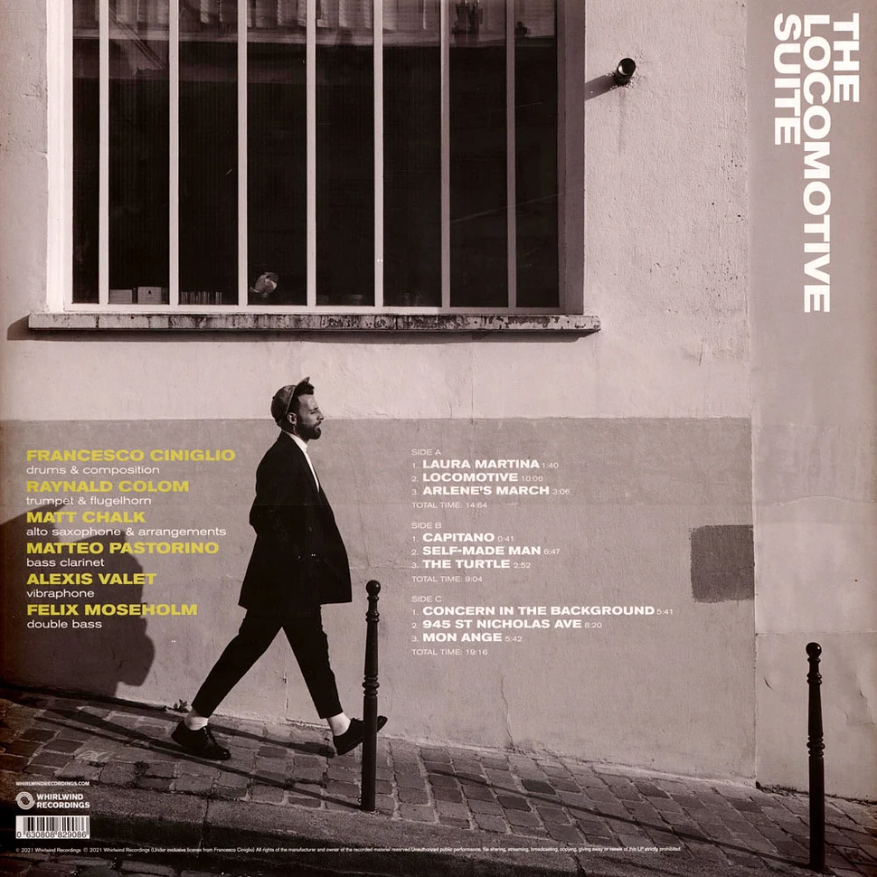 Francesco Ciniglio - The Locomotive Suite Yellow & Grey Marble Vinyl Edition