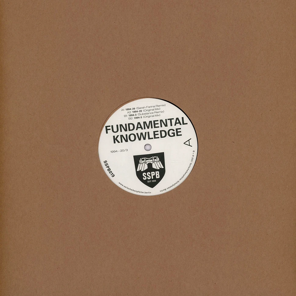 Fundamental Knowledge - 1994 - 20/3 Substance & Sarah Farina Remix