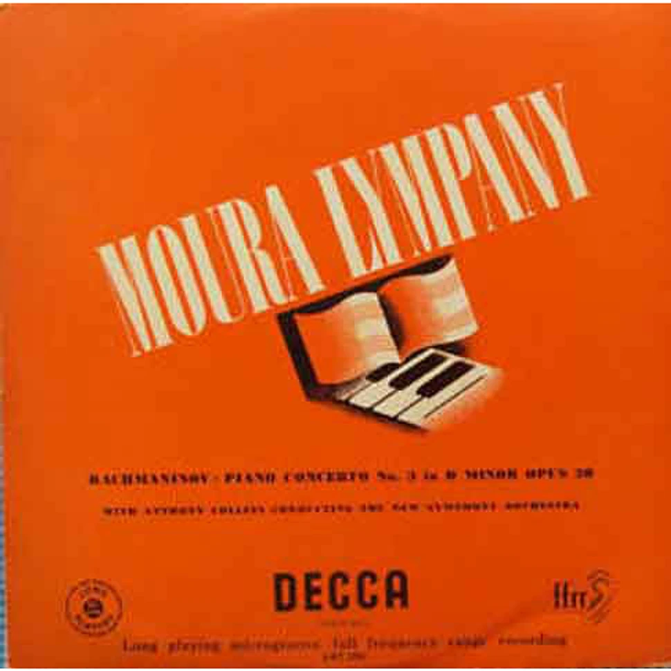 Sergei Vasilyevich Rachmaninoff, Dame Moura Lympany, Anthony Collins , The New Symphony Orchestra Of London - Third Piano Concerto