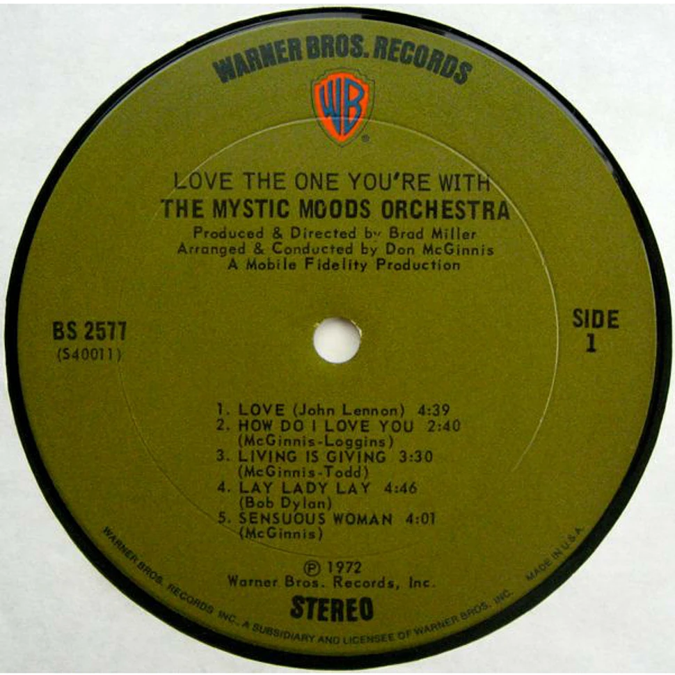 The Mystic Moods Orchestra - Love The One You're With