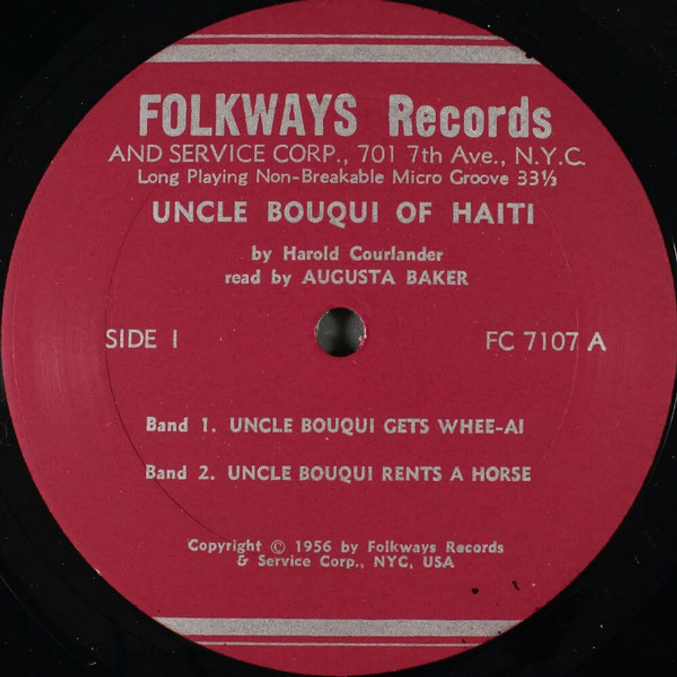 Harold Courlander, Augusta Baker - Uncle Bouqui Of Haiti