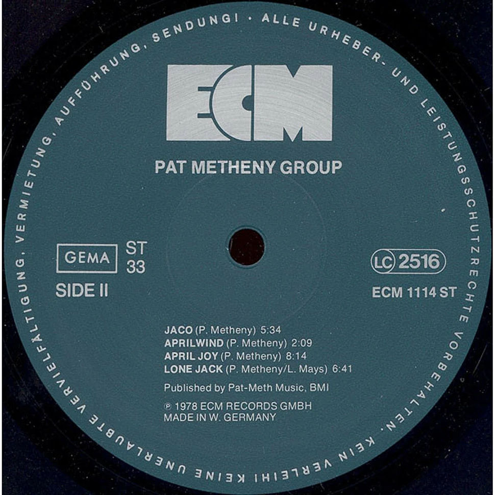 Pat Metheny Group - Pat Metheny Group