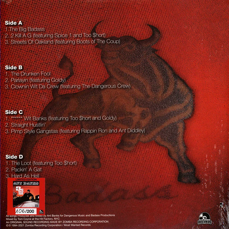 Ant Banks - The Big Badass Splatter Vinyl Edition