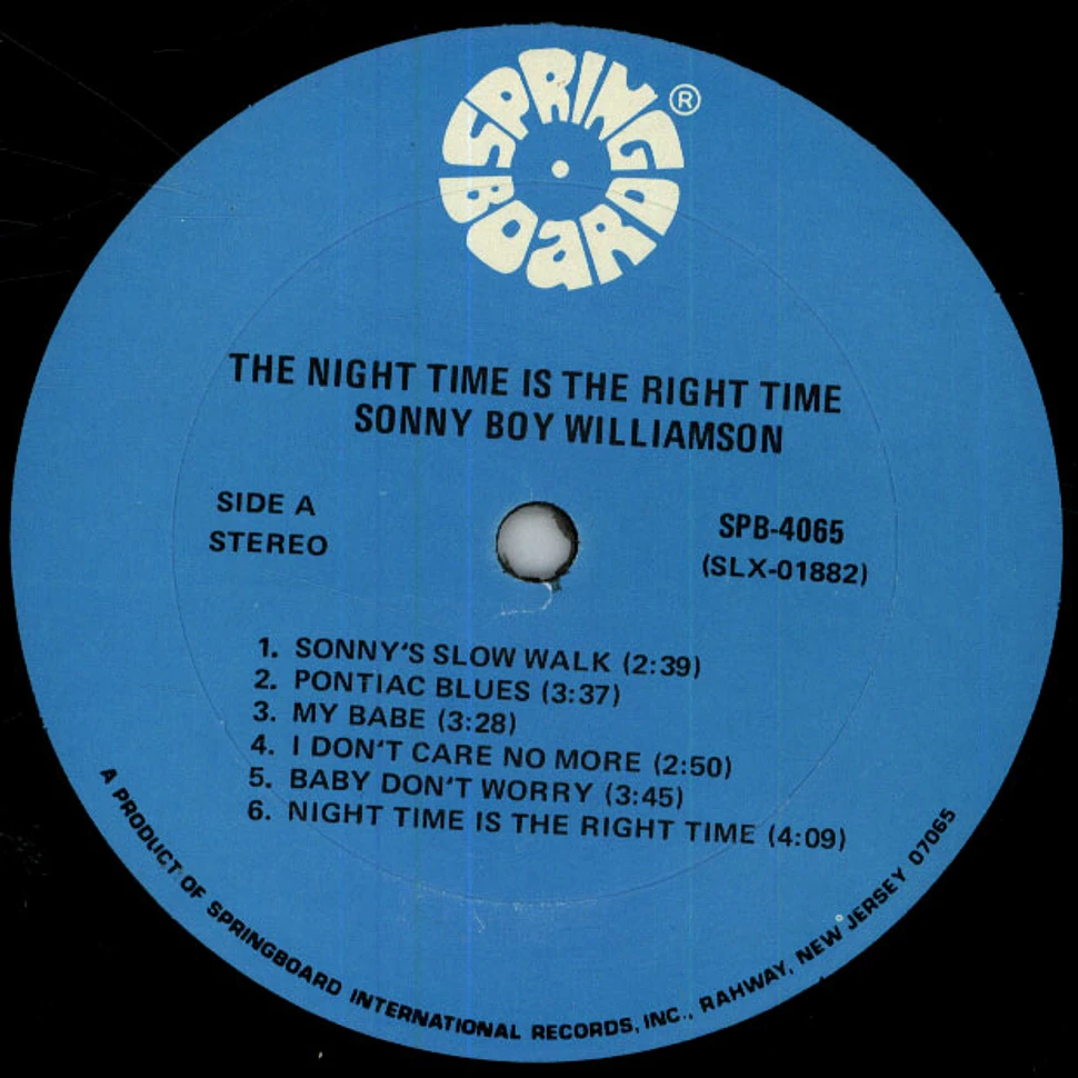 Sonny Boy Williamson & The Animals - The Night Time Is The Right Time