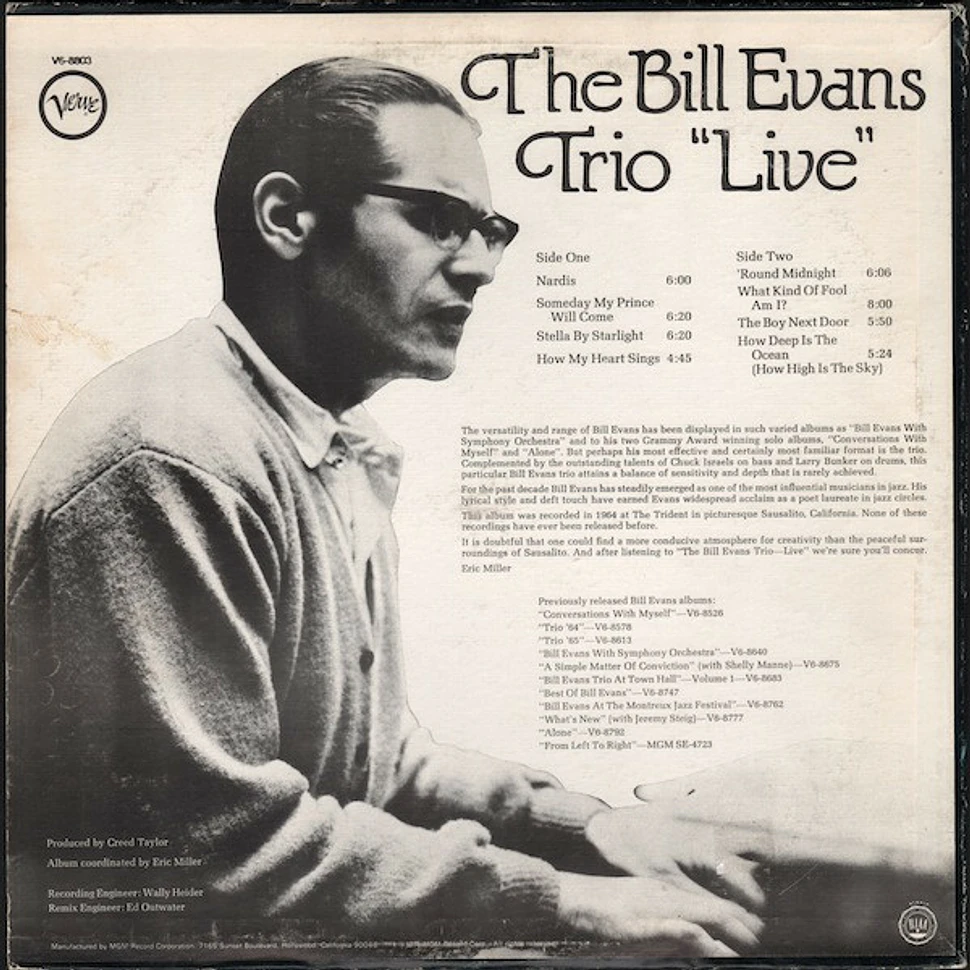 The Bill Evans Trio - "Live"