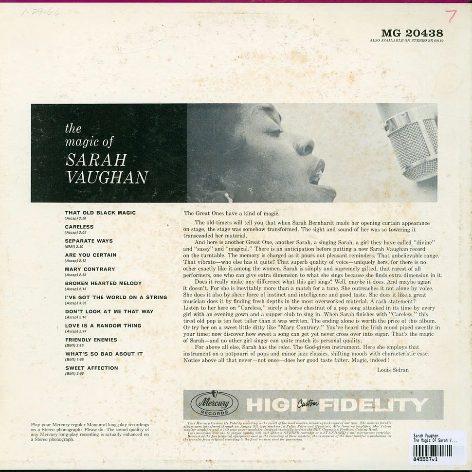 Sarah Vaughan - The Magic Of Sarah Vaughan