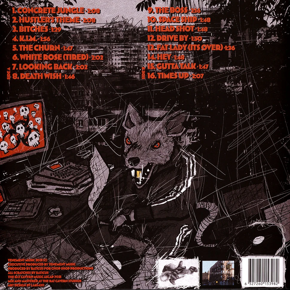 Raticus - Concrete Jungle Red w/ Black Splatter Vinyl Edition