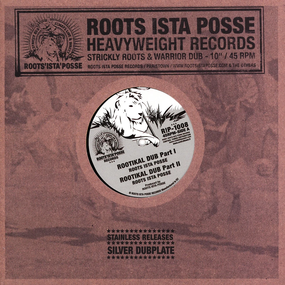 Roots Ista Posse - Rootikal Dub, Part 2 / Legacy Dub, Part 2