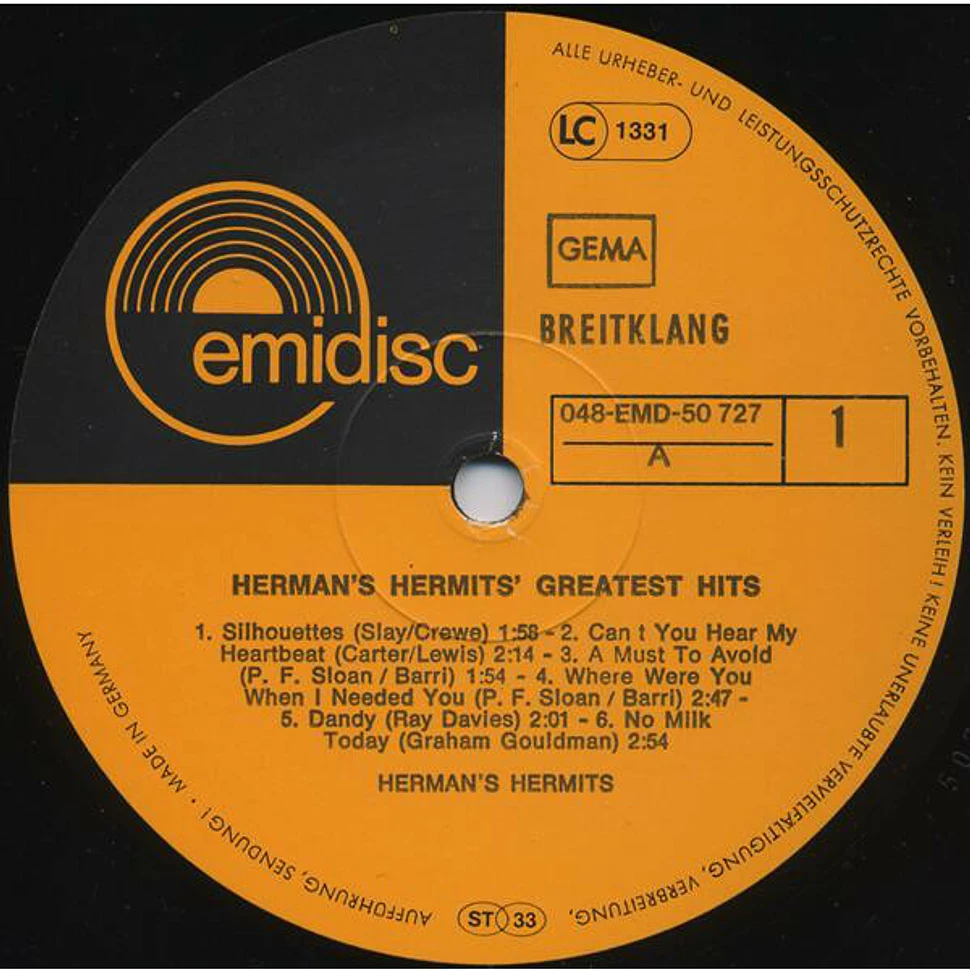 Herman's Hermits - Greatest Hits