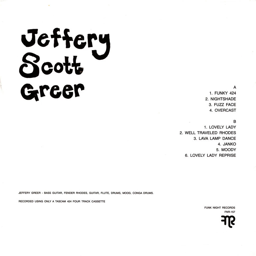 Jeffery Scott Greer - Schematics For A Blank Stare Volume 2