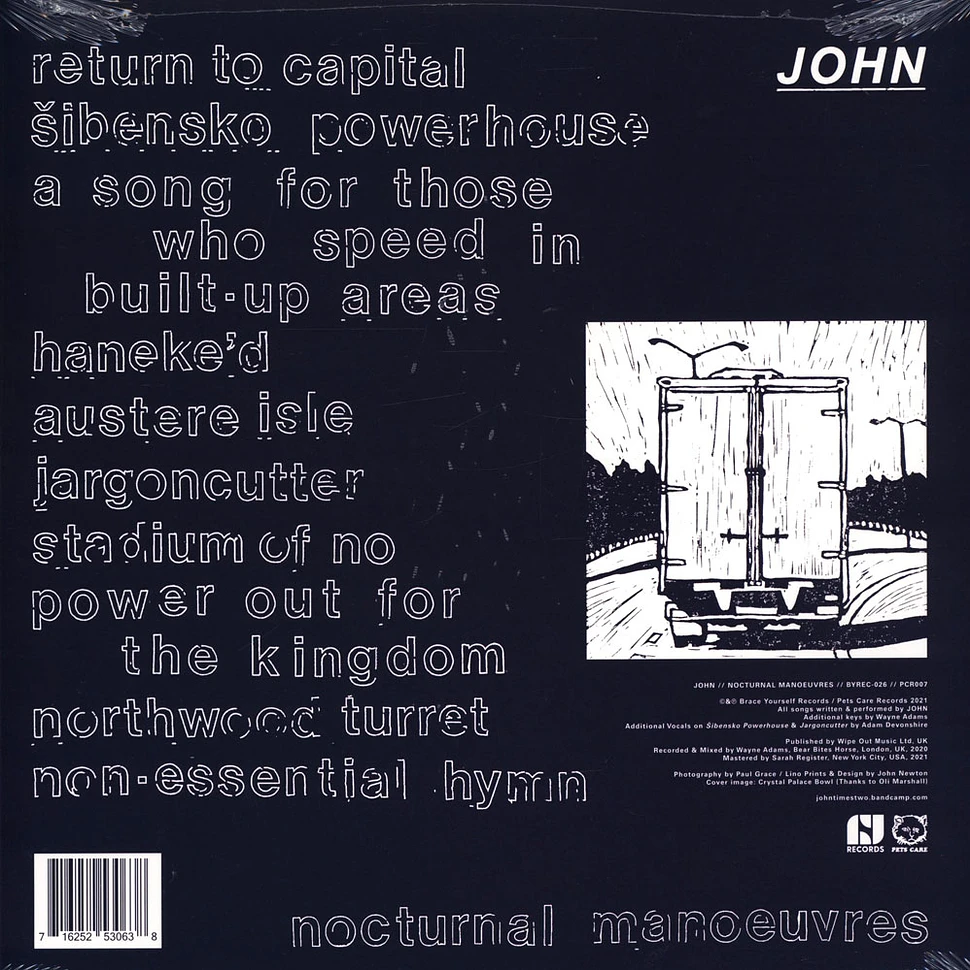 John - Nocturnal Manoeuvres Polar White Vinyl Edition
