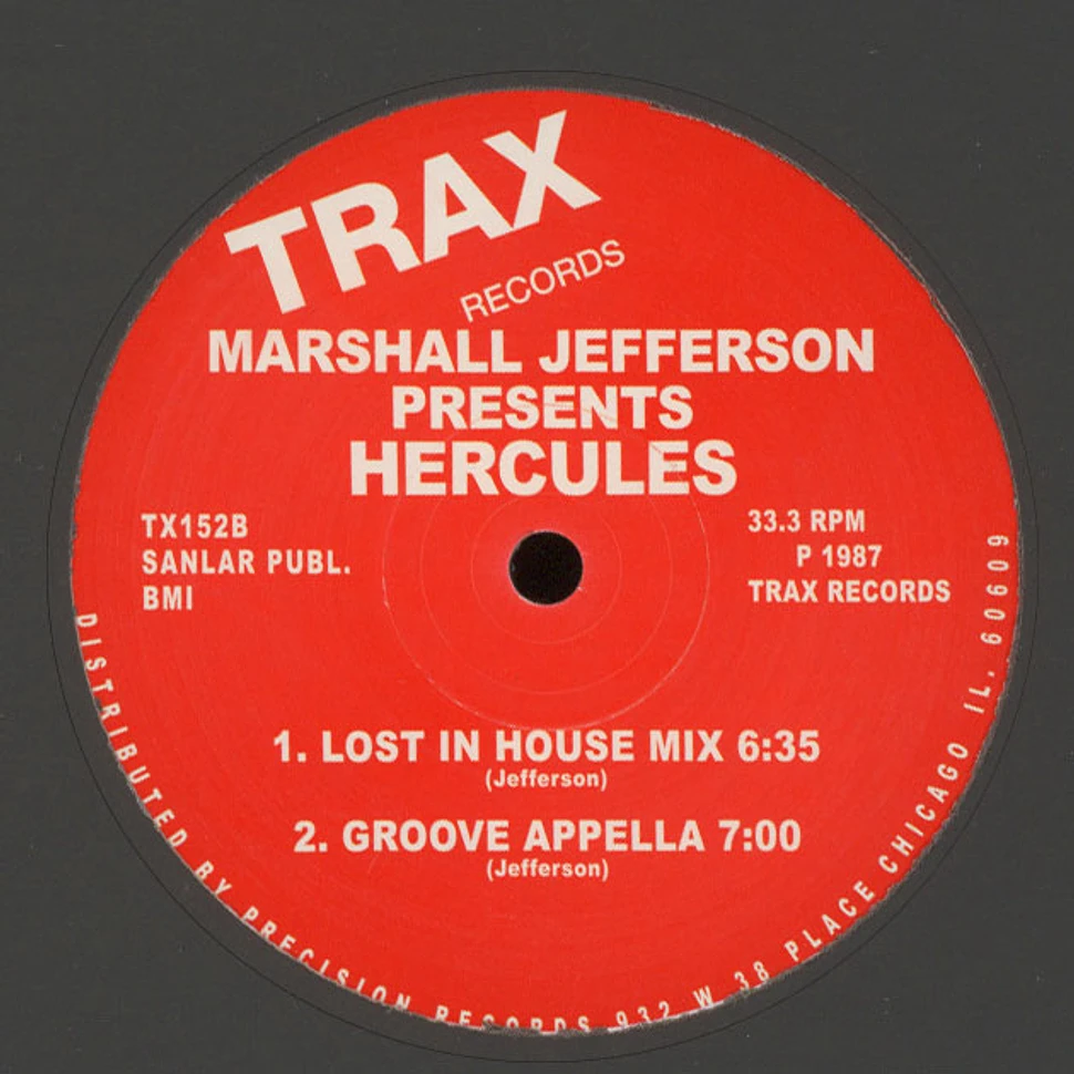 Marshall Jefferson Presents Hercules - Lost In The Groove