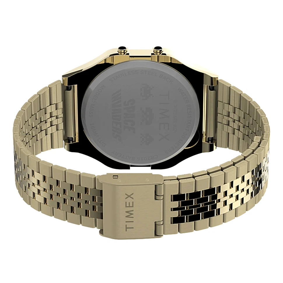 Timex Archive x Space Invaders - T80 Gold-Tone Watch