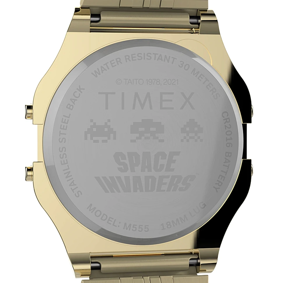 Timex Archive x Space Invaders - T80 Gold-Tone Watch