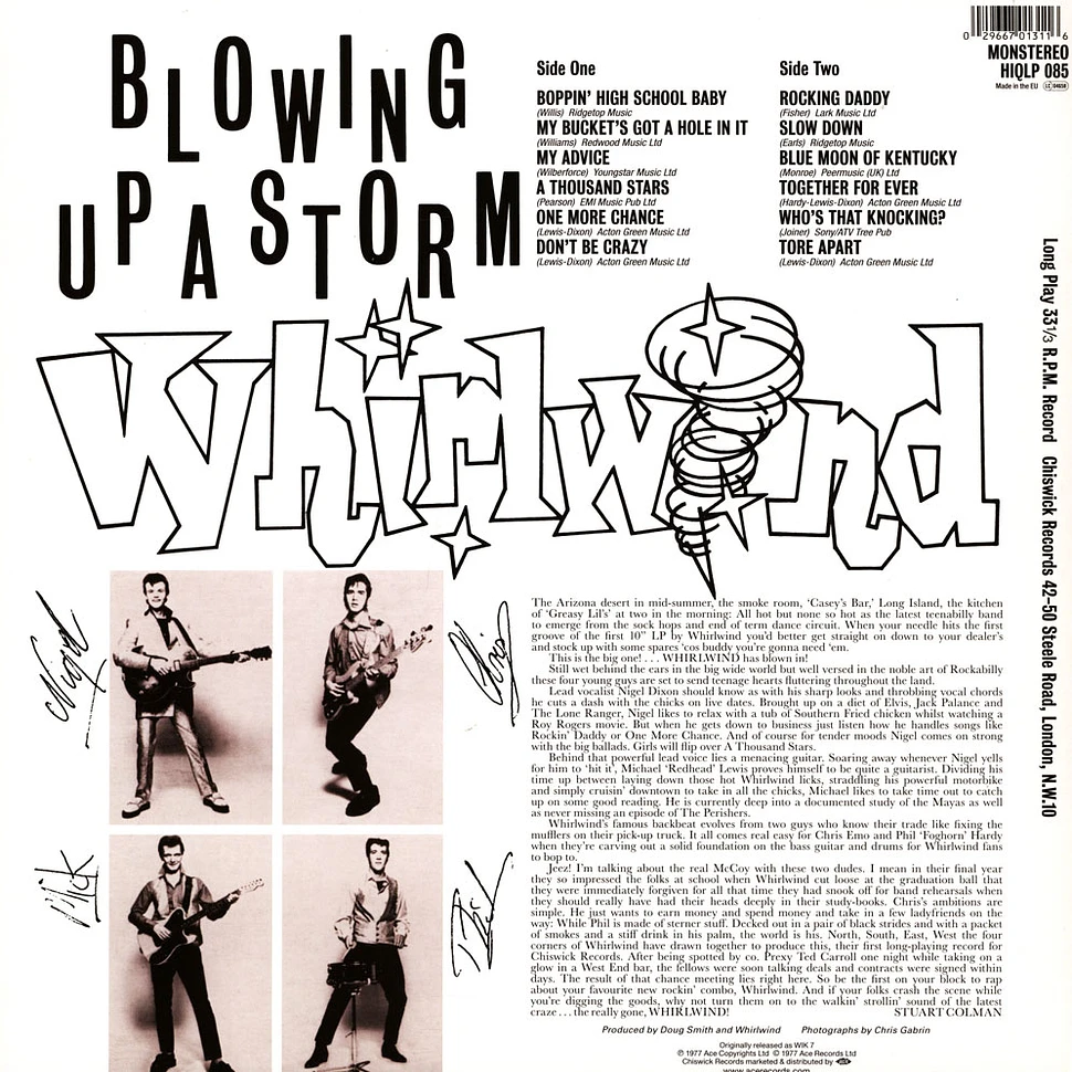 Whirlwind - Blowing Up A Storm Yellow Vinyl Edition