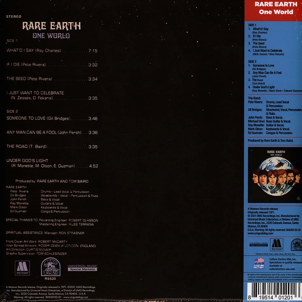 Rare Earth - One World