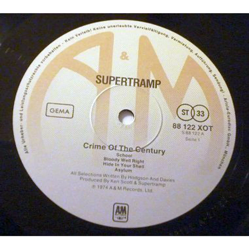 Supertramp - Crime Of The Century