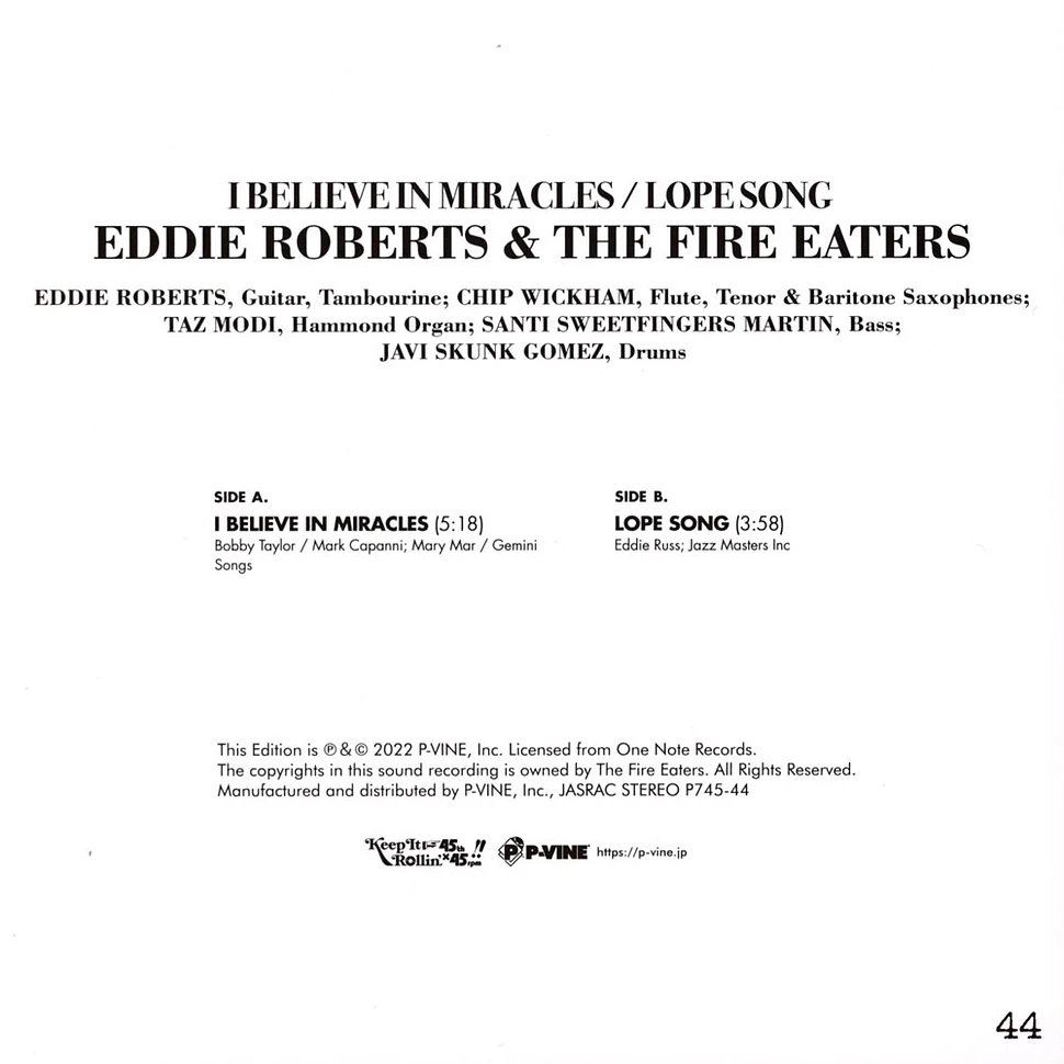 Eddie Roberts & The Fire Eaters - I Believe In Miracles / Lope Song