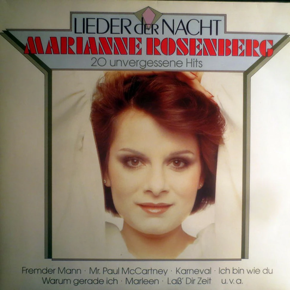 Marianne Rosenberg - Lieder Der Nacht - 20 Unvergessene Hits