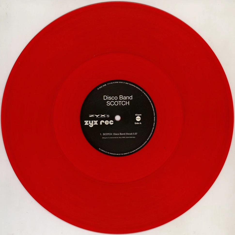 Scotch - Disco Band Transparent Red Vinyl Edition