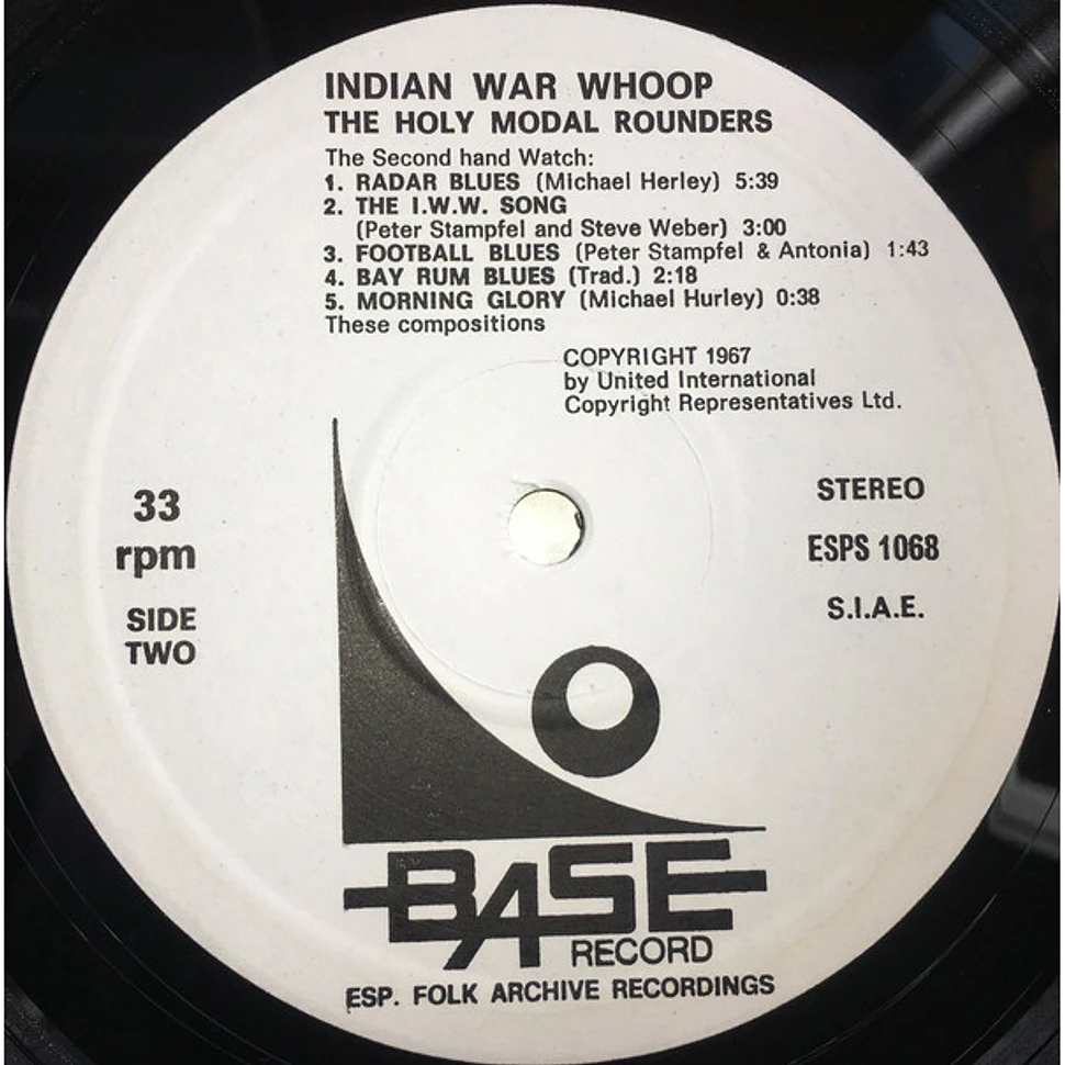 The Holy Modal Rounders - Indian War Whoop