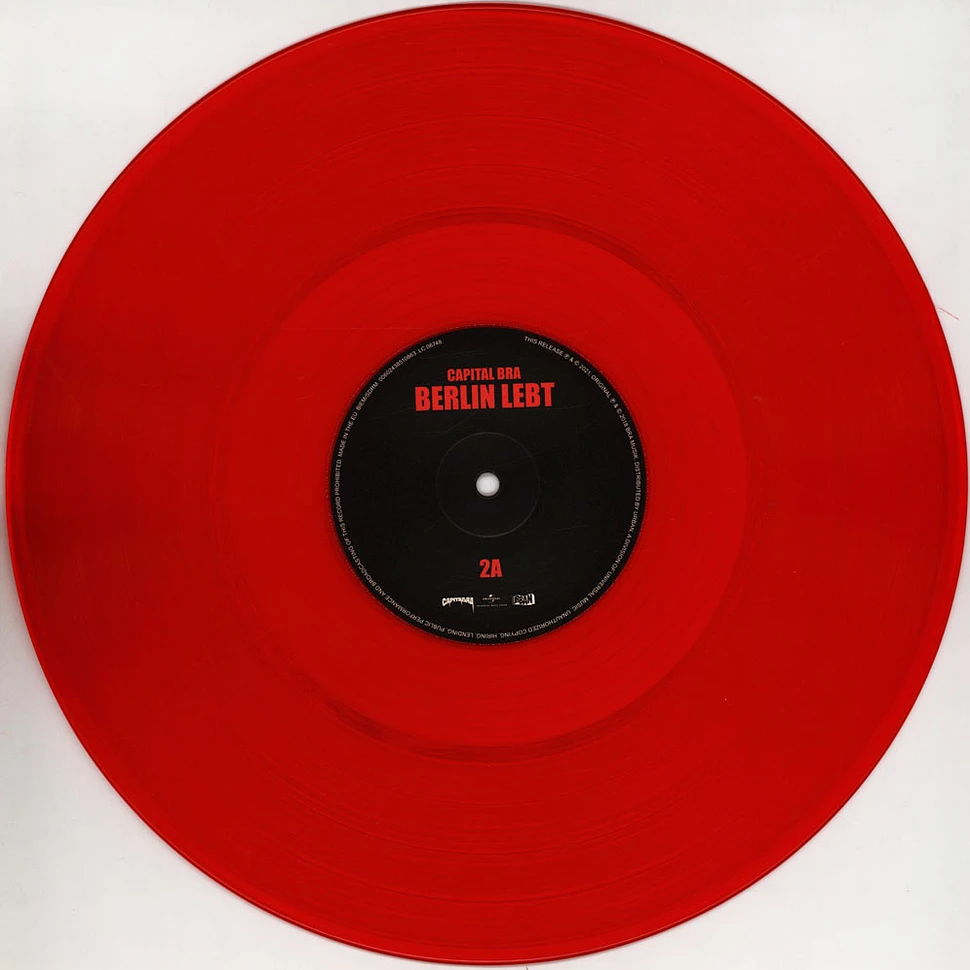 Capital Bra - Berlin Lebt Limited Colored Vinyl Edition