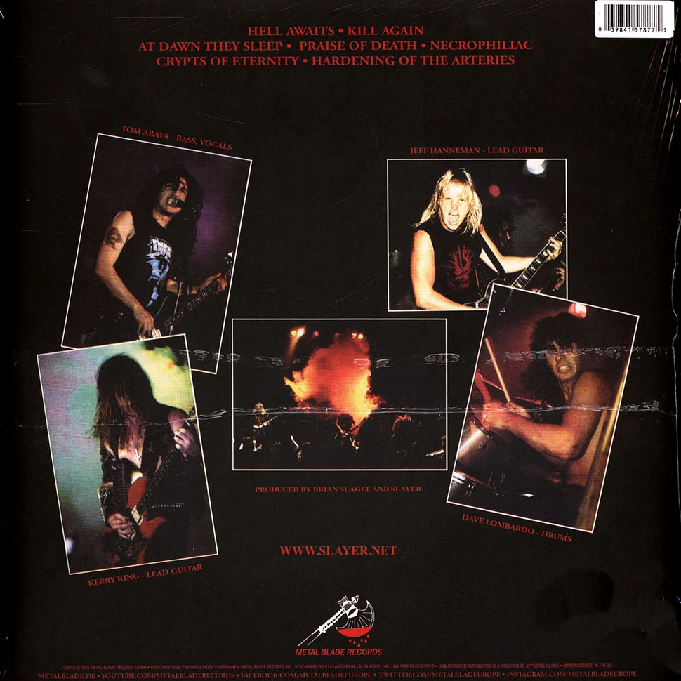 Slayer - Hell Awaits Orange & Red Splatter Vinyl Edition