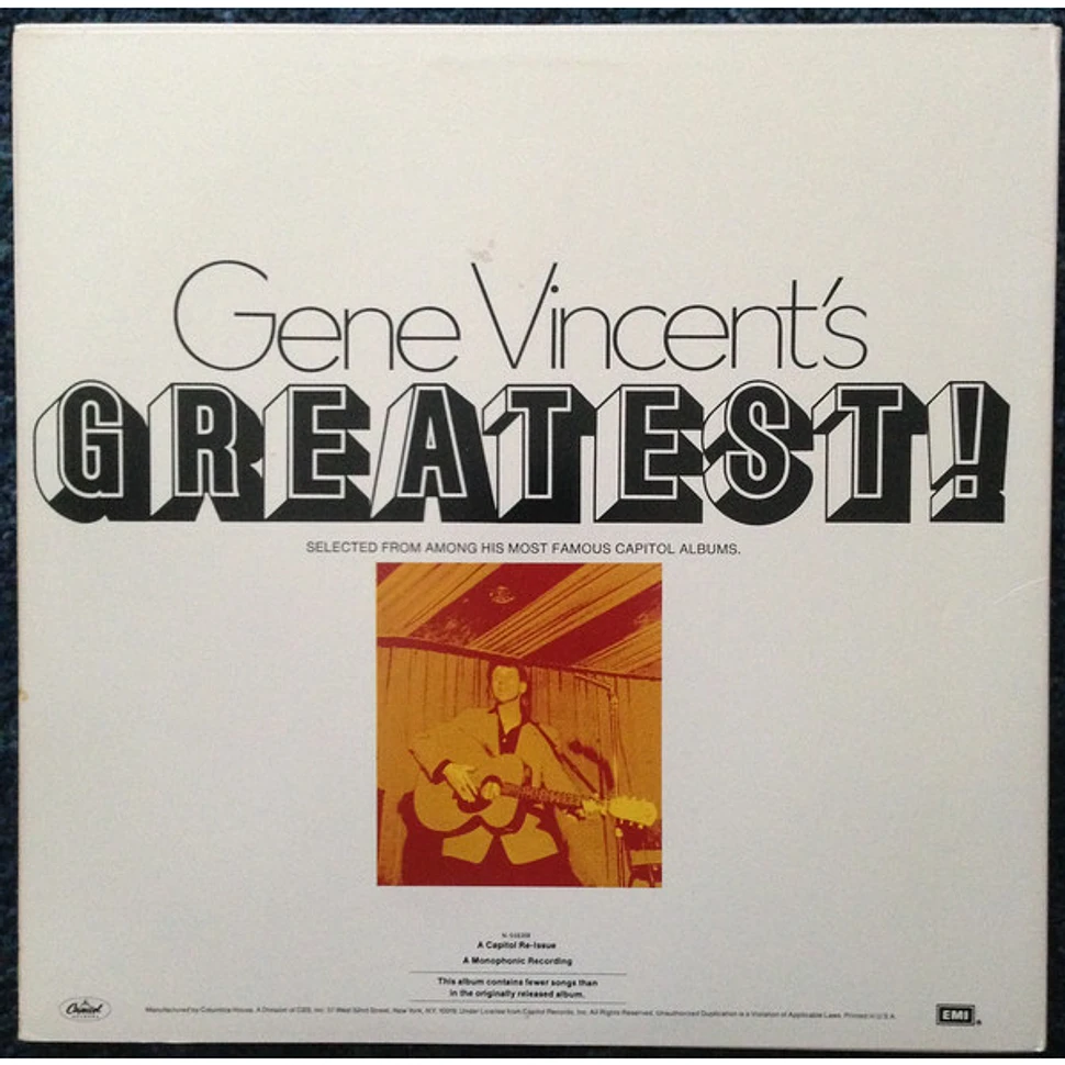 Gene Vincent - Gene Vincent's Greatest!