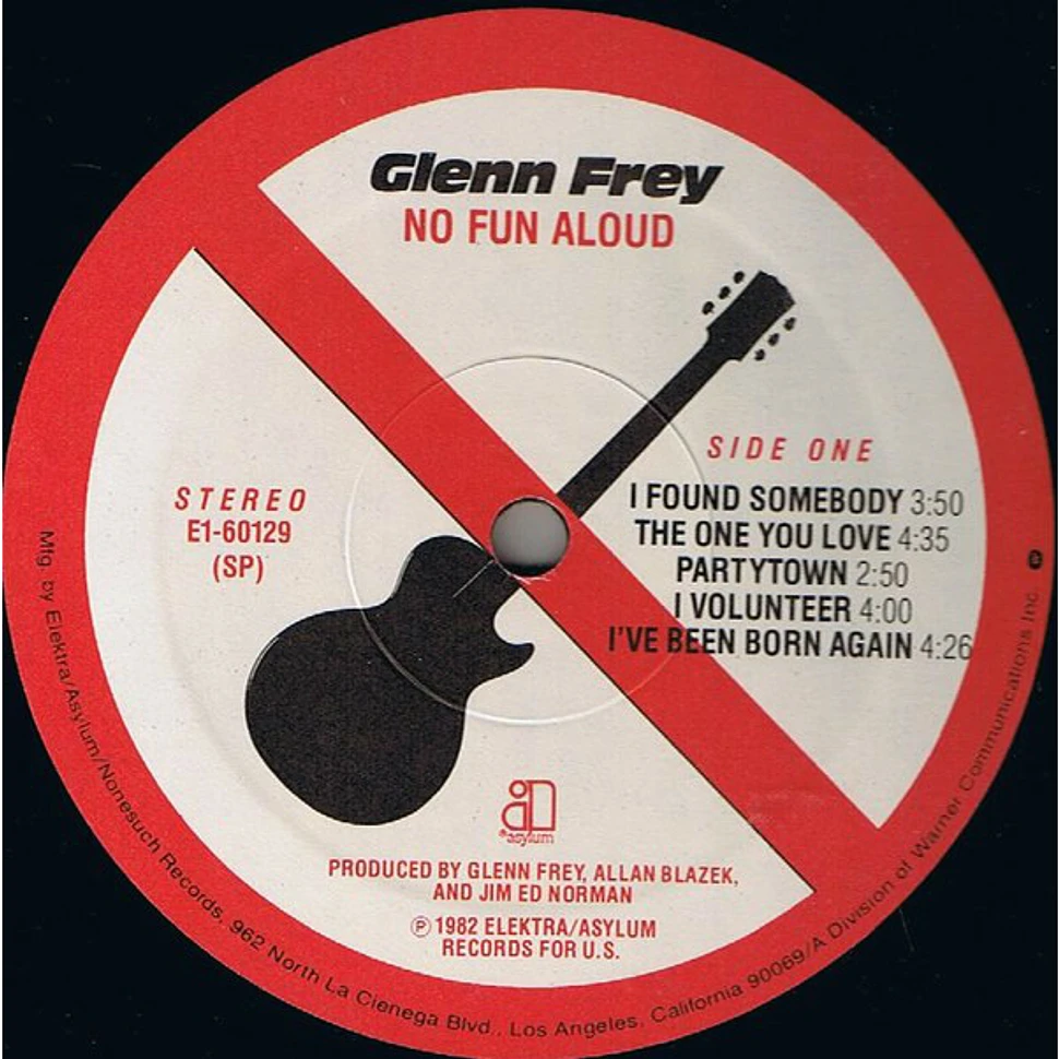 Glenn Frey - No Fun Aloud