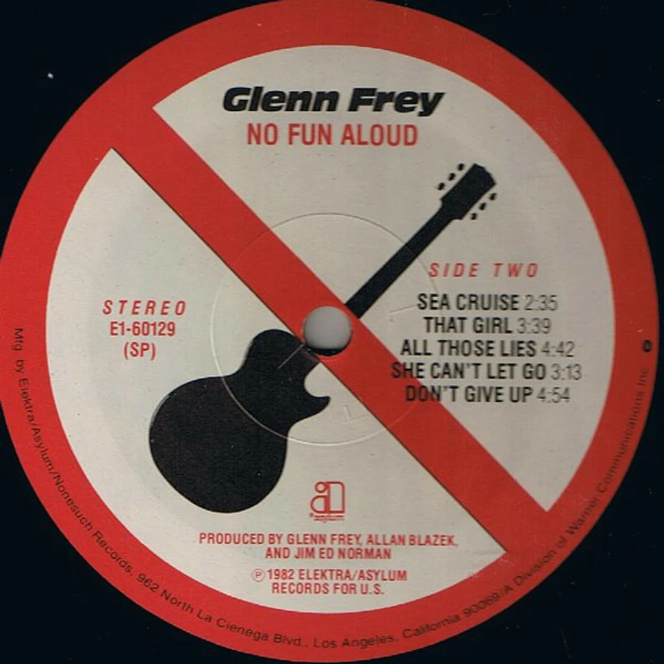 Glenn Frey - No Fun Aloud