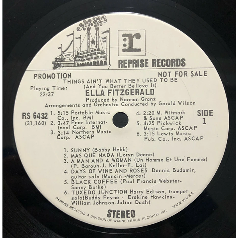 Ella Fitzgerald - Things Ain't What They Used To Be (And You Better Believe It)