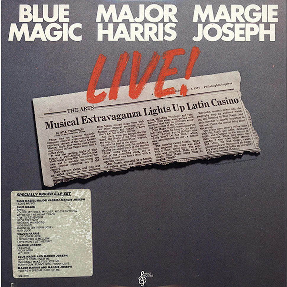 Blue Magic, Major Harris, Margie Joseph - Live!