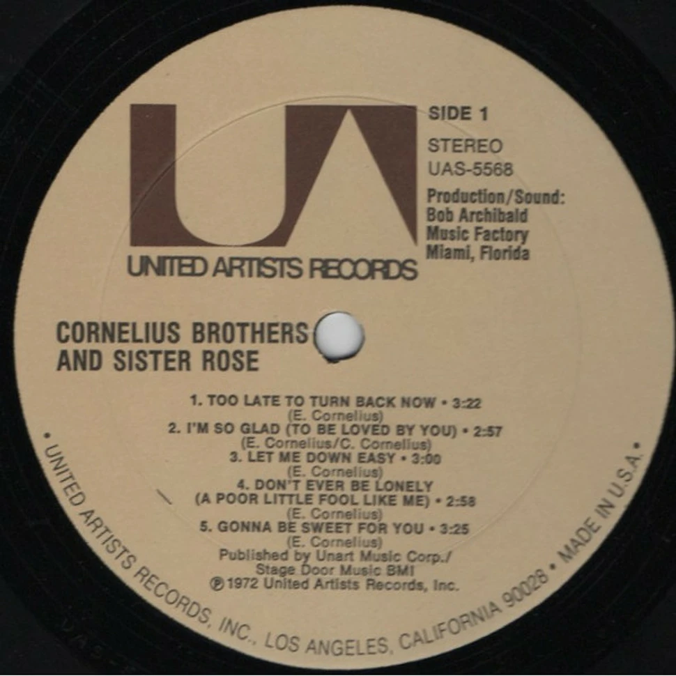 Cornelius Brothers & Sister Rose - Cornelius Brothers And Sister Rose